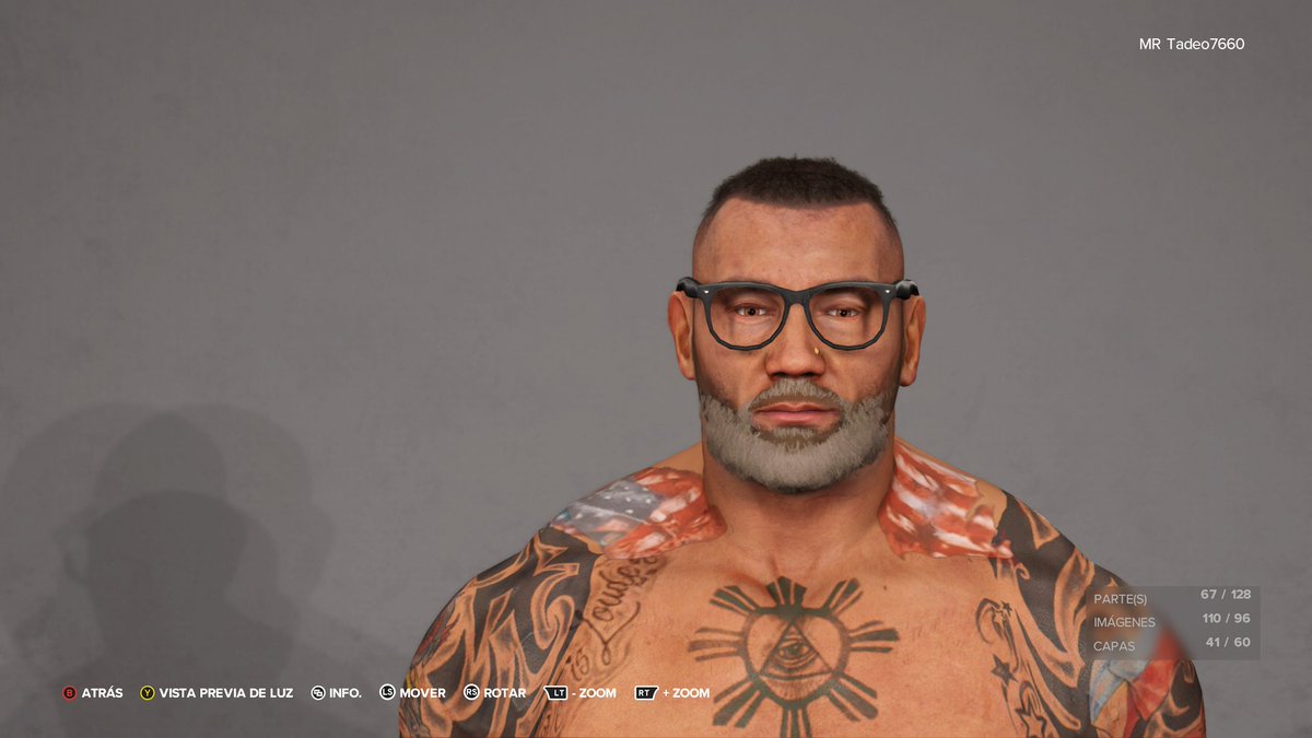 #wwe2k23 Dave Bautista New Look
Includes two beards and one hair
 
Thanks to @qwertiakk For turning it into alt

# MRTADEO
# Batista