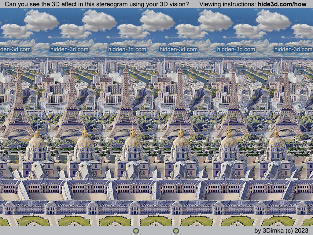 City of l'Amour.

This is a style called Solid Array Stereogram. 
Do you like the effect of the 2D image turning into 3D? Or do you prefer the stereograms with a hidden scene instead?

#magiceye #opticalillusion #3dimka
#ステレオグラム #マジックアイ #立体图 #stereogram