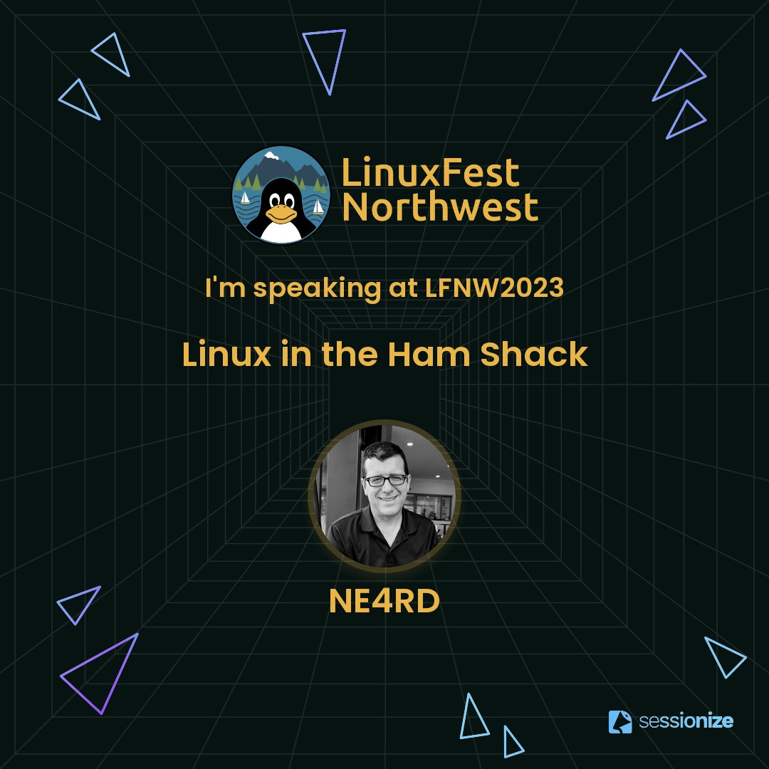 Come join me at LinuxFest Northwest 2023 #LFNW2023 #Linux #hamradio