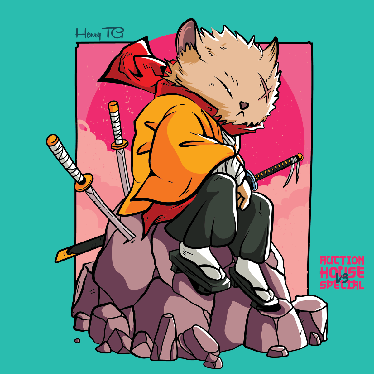 🚨 Auction House V3 Special 1/1

'Lone Samurai M'

"If you want to be strong,learn to fight alone"

Launch in less than 10 mins, only on #Ergo &amp; only on <a href="/auction_house_/">Auction House</a> 

Finally this special piece is going live here: ergoauctions.org/artwork/755e91…

#NFT #nftart #NFTartwork #nftarti̇st