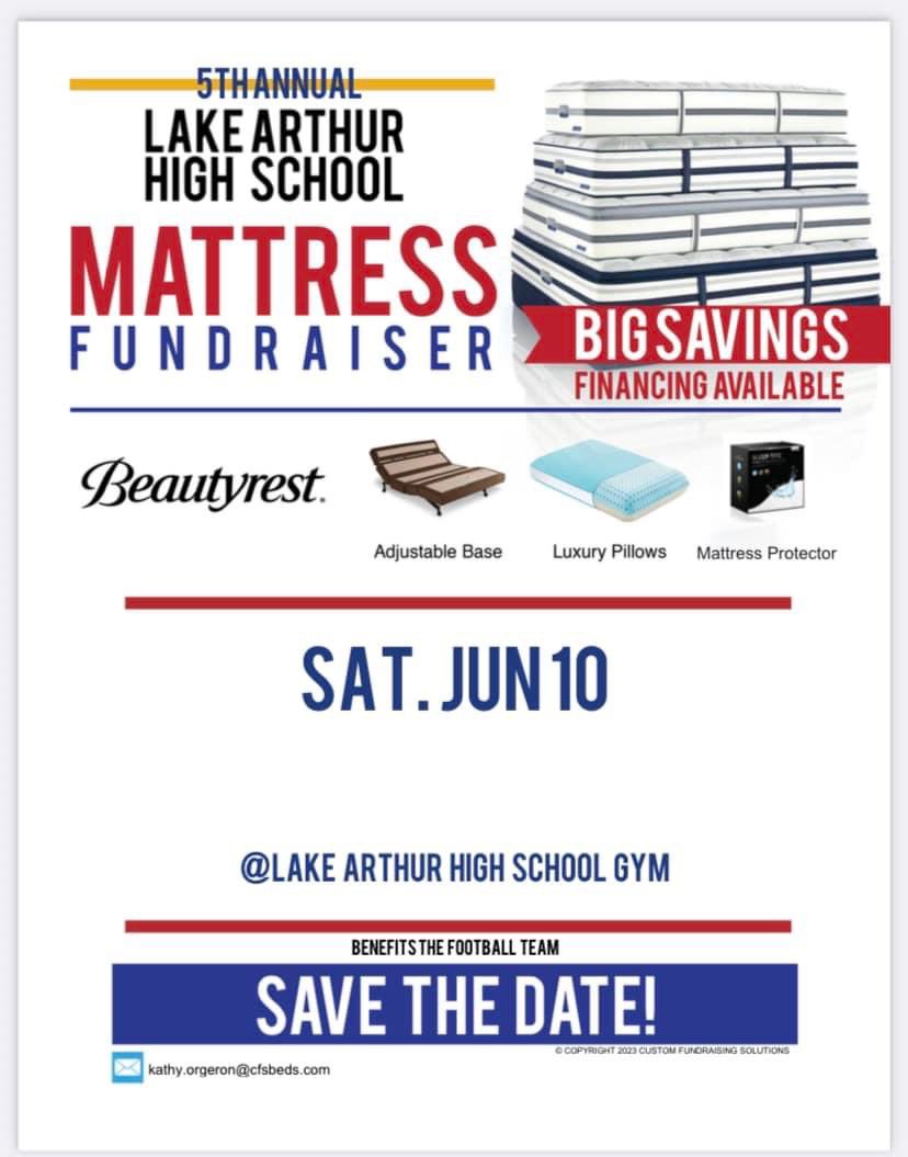 LATigers_'s tweet photo. Make plans to come to LAHS on June 10th for our 5th annual mattress fundraiser. Any LAHS athlete will be eligible to receive cash incentives for purchases that they are listed as the athlete that referred the buyer!!! https://t.co/sBgdbjlmtX