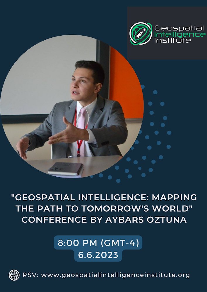 GEOINTInstitute's tweet photo. 🚨🛰Join our Virtual #Conference on #GEOINT 

Reservation Form: https://t.co/guf1KQj9d5 https://t.co/ZcZO2COQI5