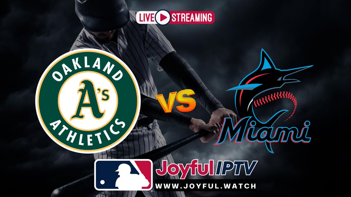 #MLBGameDay - Watch Oakland Athletics and Miami Marlins live on any device - don't miss any of the action! #SportsStreaming