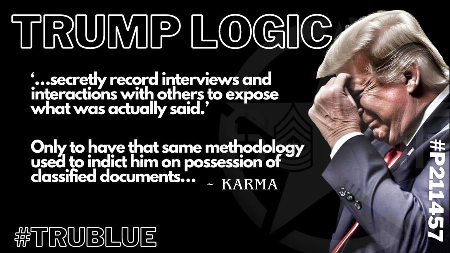 Trump Logic - Secret Recordings
#TruBlue Issue Graphics