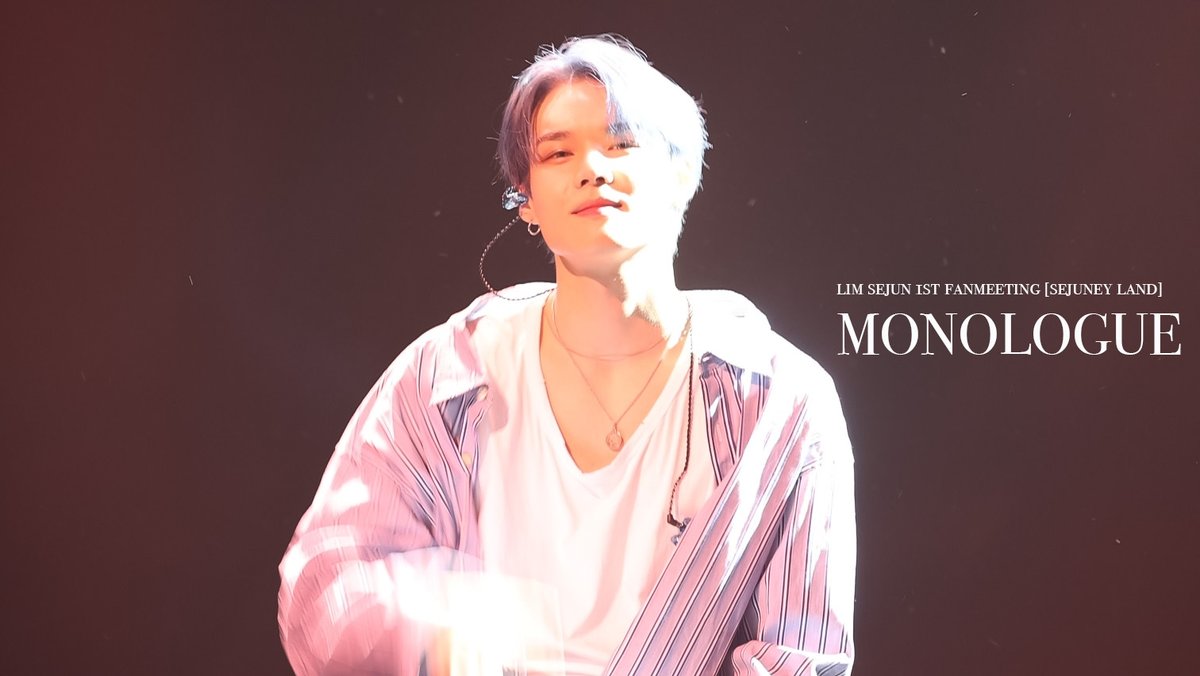[4K] 230603 #세준 - 'MONOLOGUE' Full cam | LIM SEJUN 1st FANMEETING [Sejuney Land] 낮공  

Full🔗: youtu.be/Xx4kk_liImk

#빅톤 #VICTON #임세준 #SEJUN