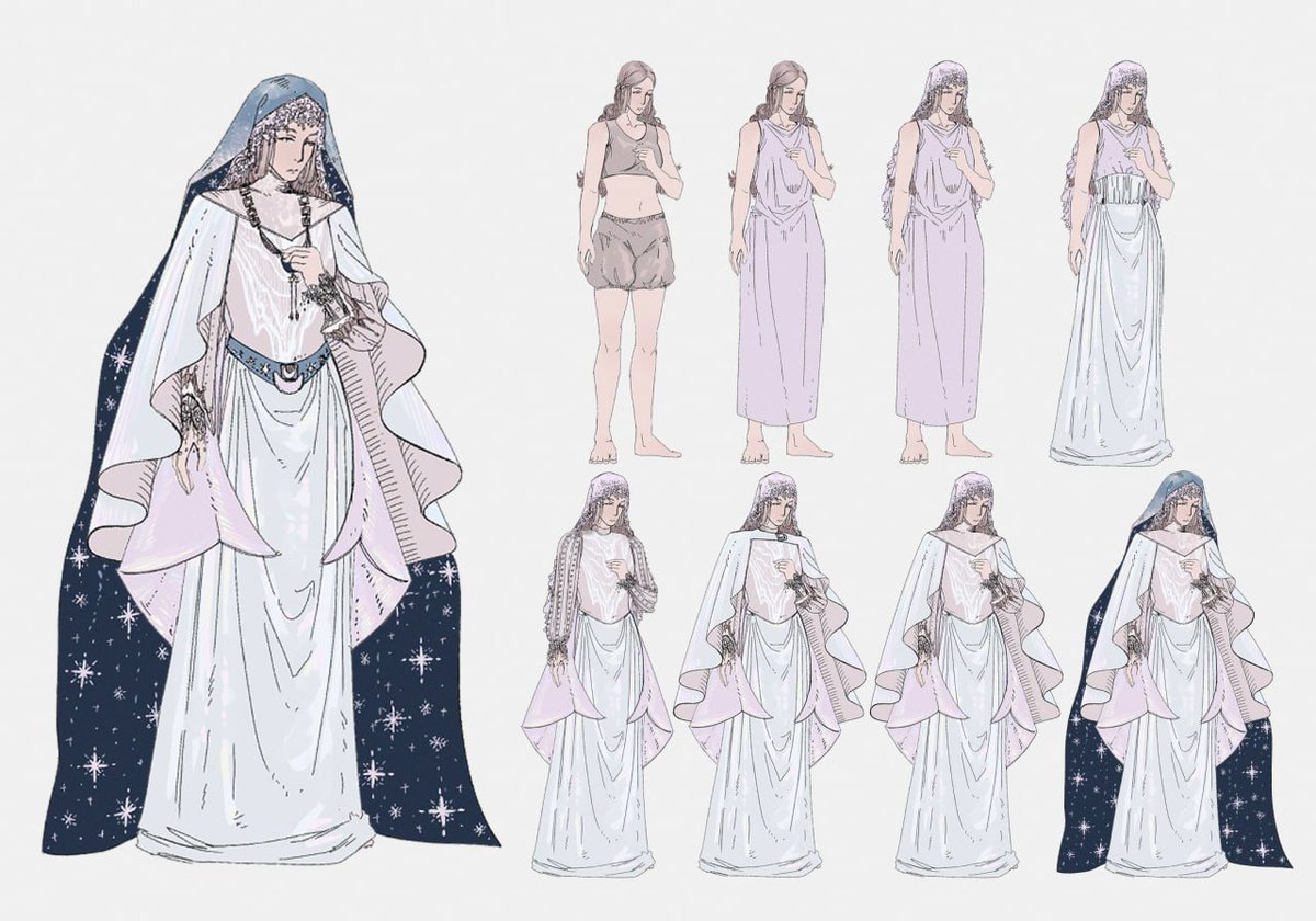 Moon Priestess's outfit reference sheet 

#oc #originalcharacter #ArtistOnTwitter
