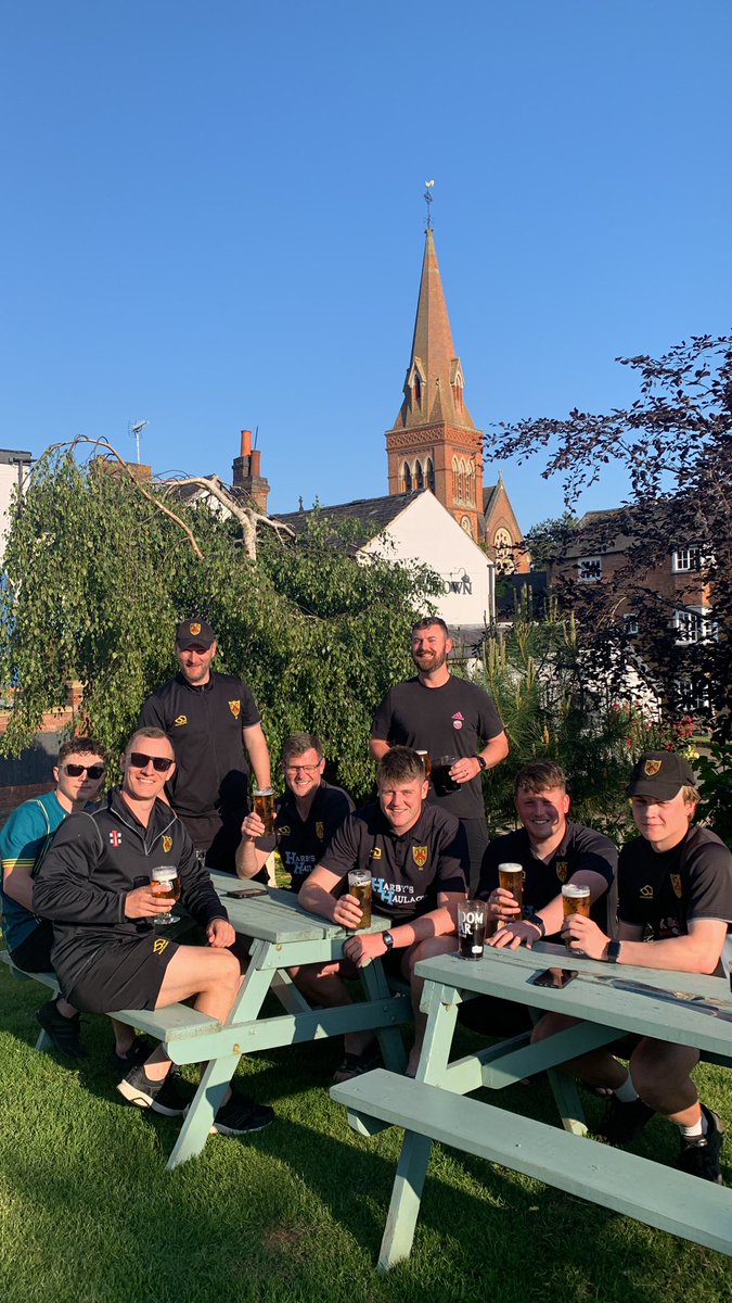 Through to Round 5 of <a href="/TheCricketerNVC/">Cawston Press Village Cup 🏏</a> and winners of the East Mids group after winning away <a href="/langtonscc/">langtons cc</a> by 5 wickets 💪🏻

We bowled out the hosts for 131, Corie Moore taking his maiden 1st XI 5fer (5-34) and then a classy knock from Lee Wolloff (47*) saw us home 

#RoadToLords👀