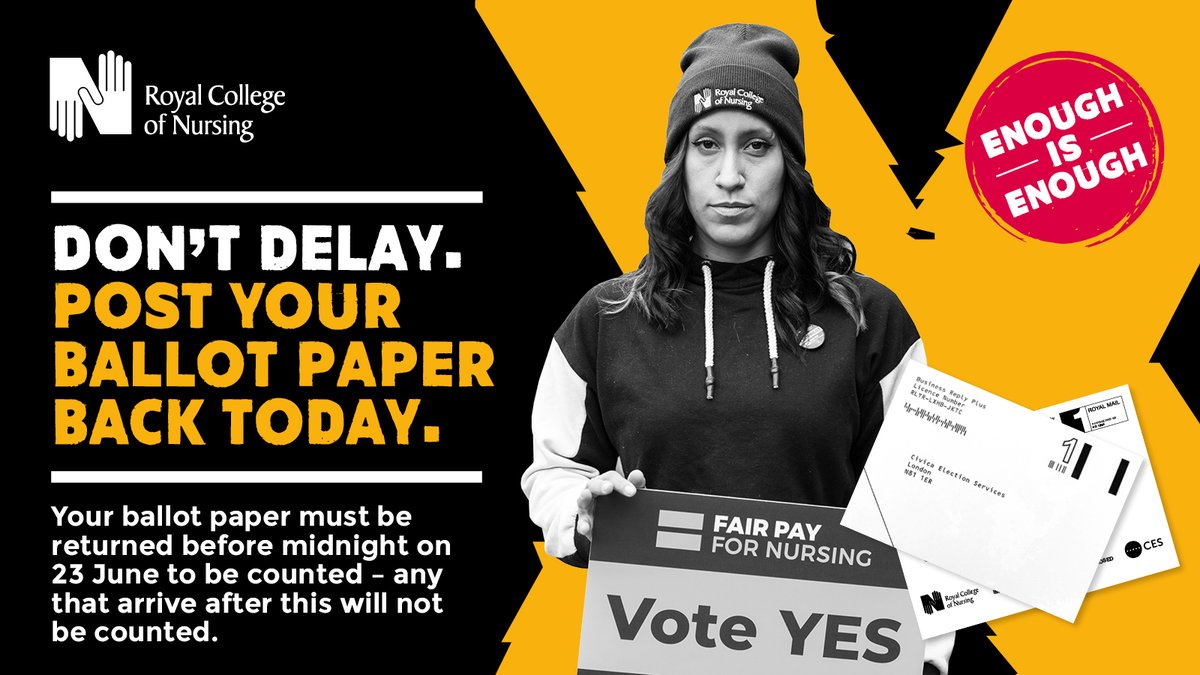 We'll finish with this one: 'I've got ages to vote - 23 June is far away' 

23 June is the day ballots have to be received by. If you post your envelope on the closing date, it won't be counted. 

❗ Don't delay
❗ Don't leave it to the last minute
❗ Don't forget! 

Post it now!