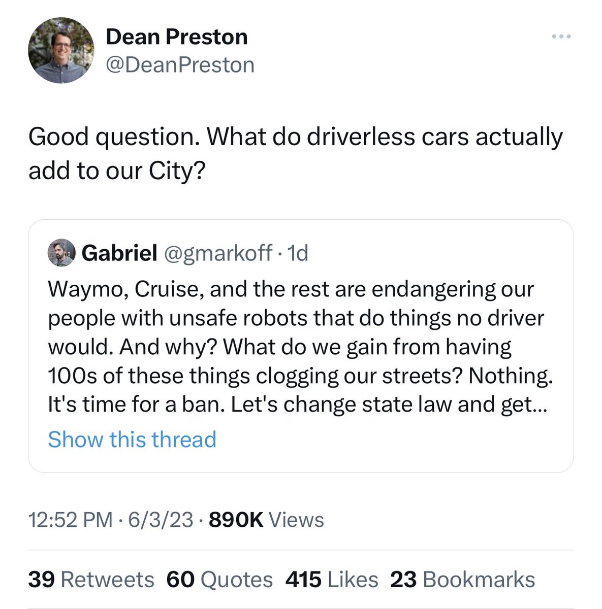 garrytan's tweet photo. Imagine being an elected leader in SF and unable to see the future being created *in your city*

Like the mayor of Kitty Hawk hating on the Wright Brothers

This is why the anti-tech Preston Peskin Walton Chan Ronen Melgar and friends need to be voted out in 2024. https://t.co/AEP6km2ujU