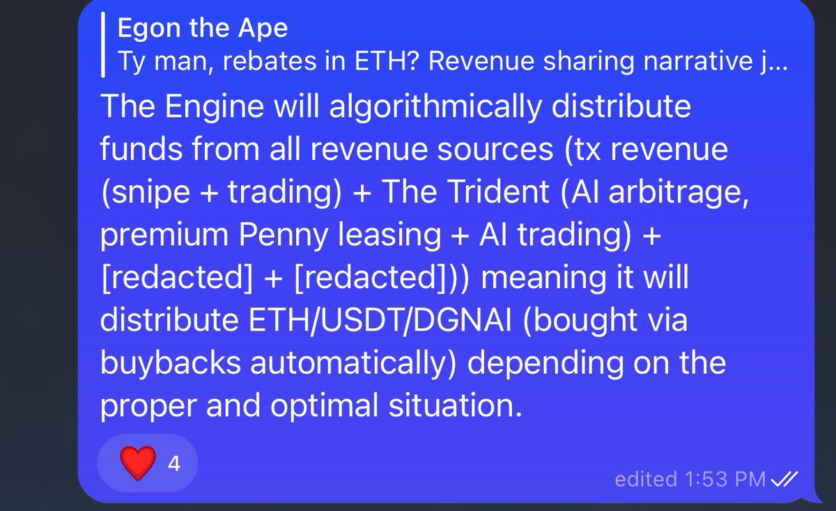 _DegenAI_'s tweet photo. Regarding the DegenAI revenue distribution system: https://t.co/0FaXTrSnDG