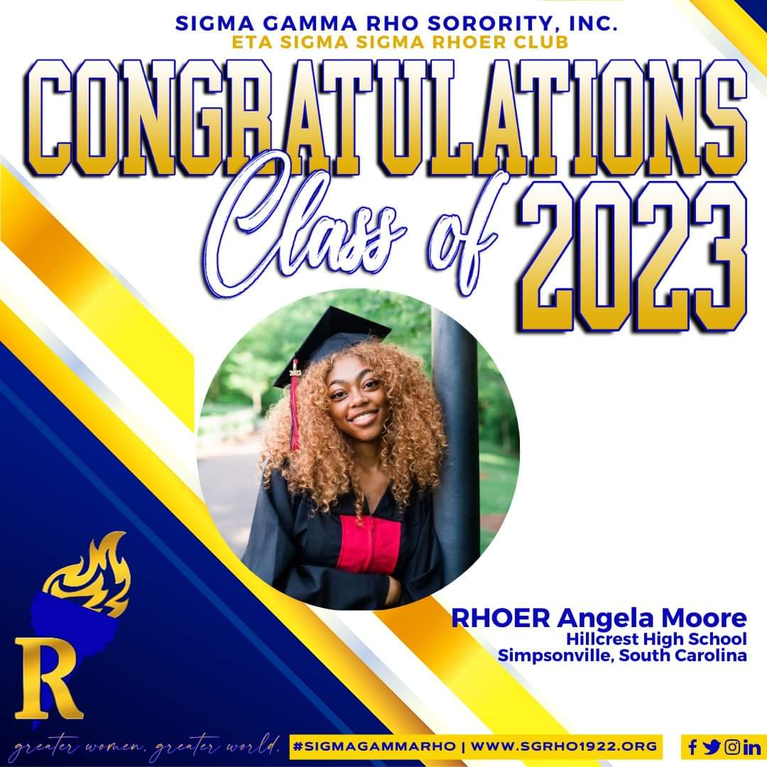 GvilleSCPoodles's tweet image. #EtaSigmaSigma would like to congratulate Rhoers Angela Moore and Iyanna Anderson on their graduation. In the fall, Rhoer Moore will attend Hampton Univ and Rhoer Anderson will attend Charleston Southern Univ. 👩🏽‍🎓💙💛🦋🌼

#GreenvilleRhoers #SGRhoRhoers 
#SigmaGammaRho #Greater