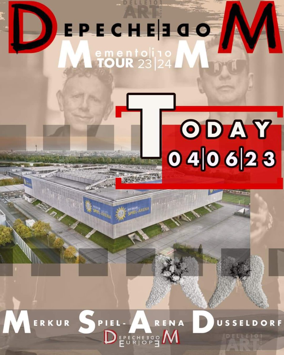 Today: Düsseldorf 1st Night 14:00: EE Registry (end 16:30) 17:00: Doors 19:45: Young Fathers 20:45: Depeche Mode #MementoMoriTour #DepecheMode