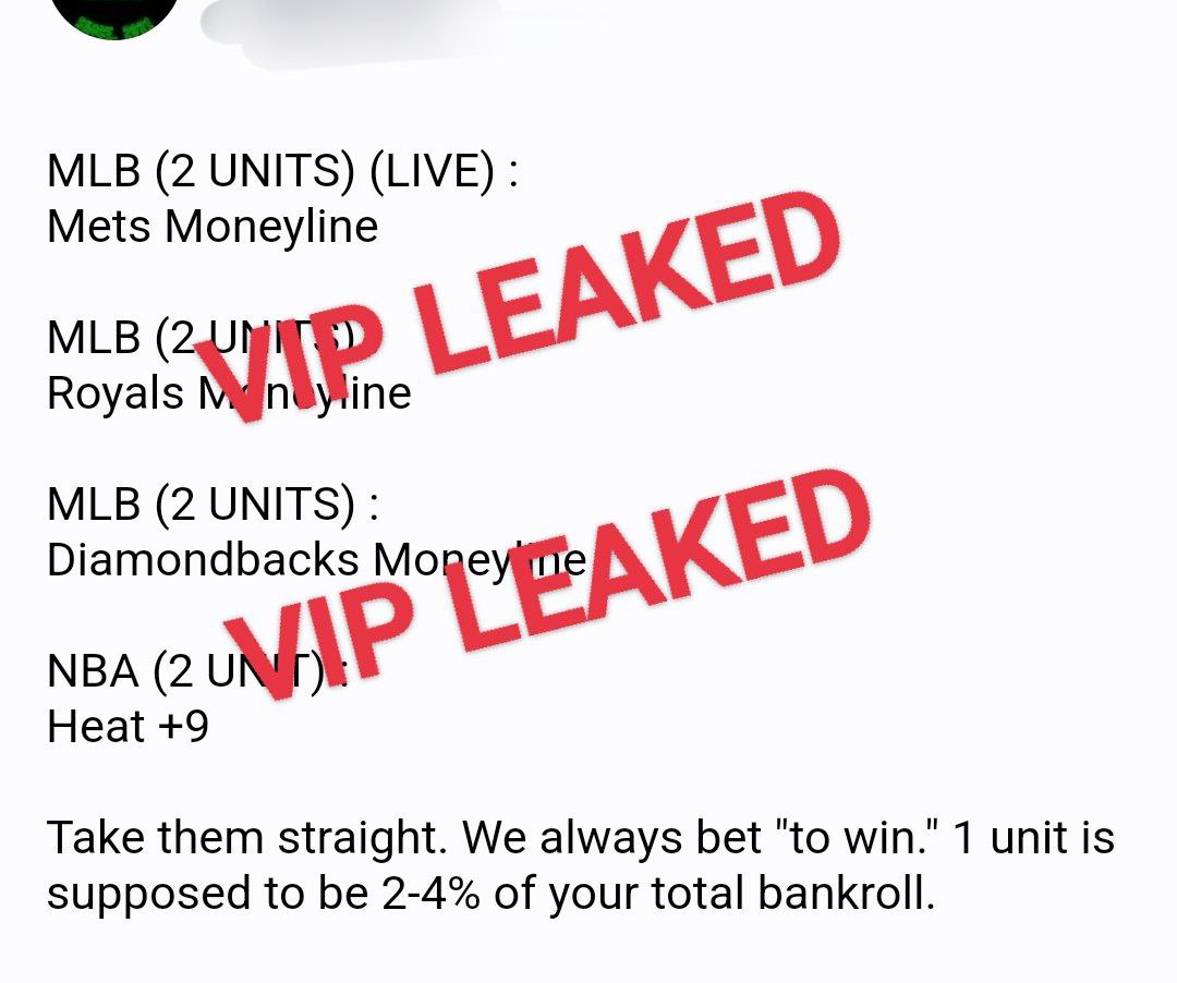 TIPSTERS VIP LEAKED FREE on Twitter " SharpInvestments"