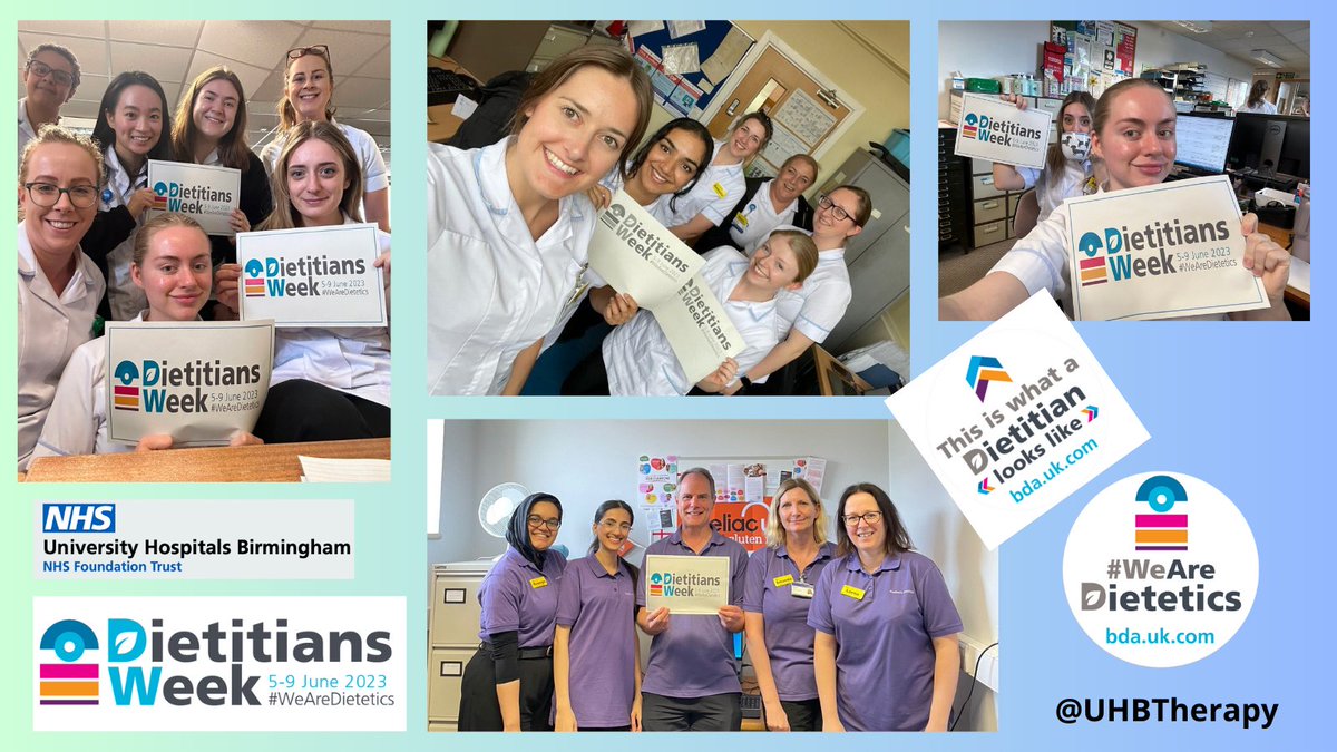 At UHB you can find our team of dietitians at the Queen Elizabeth, Heartlands, Good Hope, Solihull Hospitals, community dialysis units and Solihull community.
<a href="/uhbtrust/">University Hospitals Birmingham</a> <a href="/BDA_Dietitians/">British Dietetic Association</a> 
#WeAreDietetics #DW2023