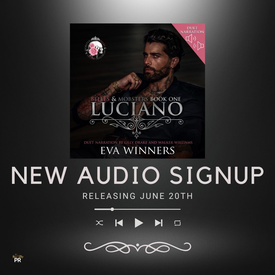 I 🎧 𝗔𝗨𝗗𝗜𝗢𝗕𝗢𝗢𝗞 𝗙𝗔𝗡𝗦! 🎧
#Luciano by @EvaWinners 
Genre: #MafiaRomance
Releasing 6.20
#SignUp  bit.ly/AudioPromotion… 
#HostedBy @TheNextStepPR 
Learn more at thenextsteppr.com