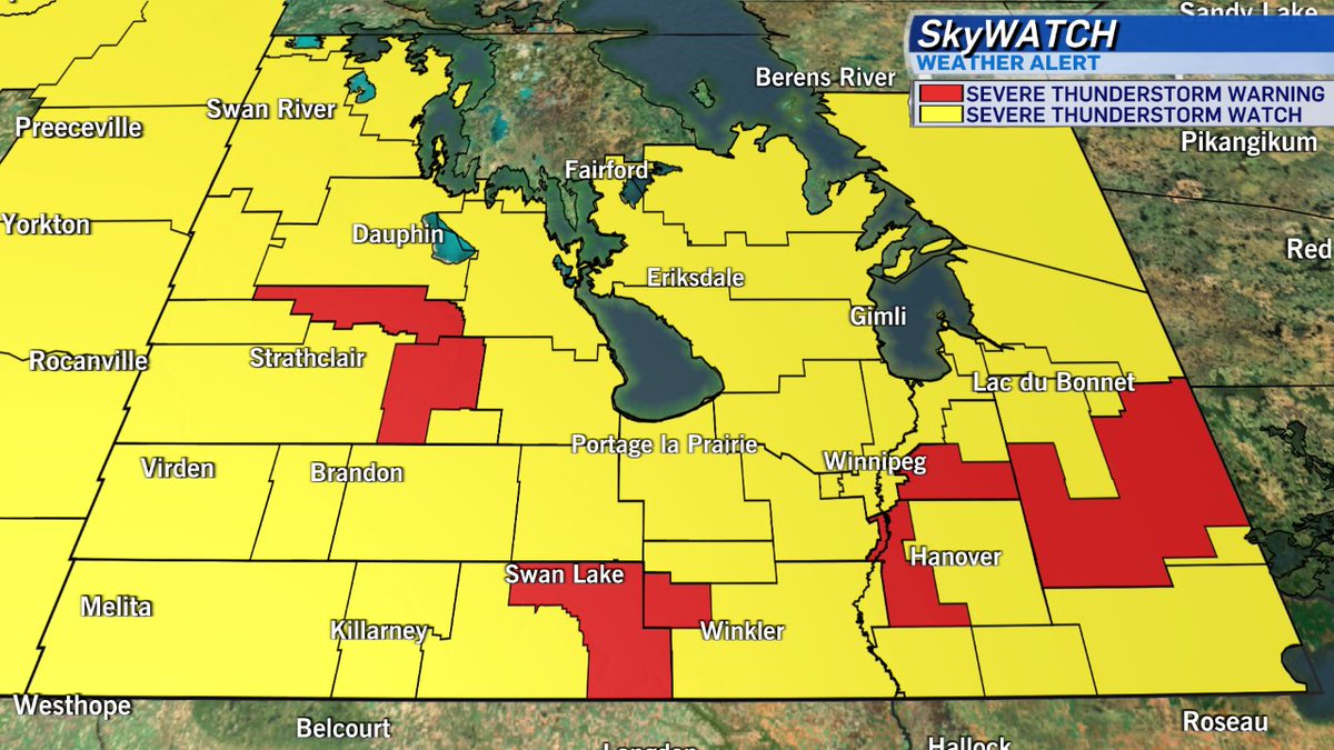 CTV News Winnipeg on Twitter "A severe thunderstorm watch or warning