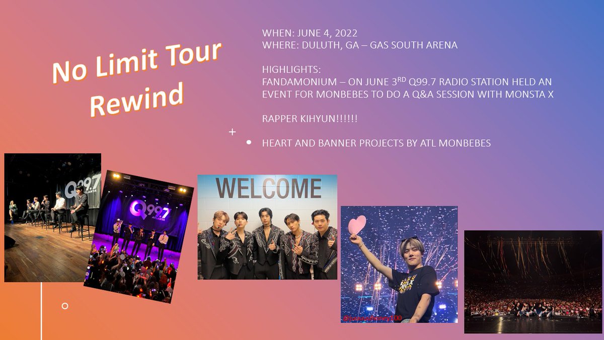 MonbebeMonth's tweet photo. Monsta X In ATL π
#NoLimitTourRewind #Concertbebe #MonstaX https://t.co/cLN9GESVoE