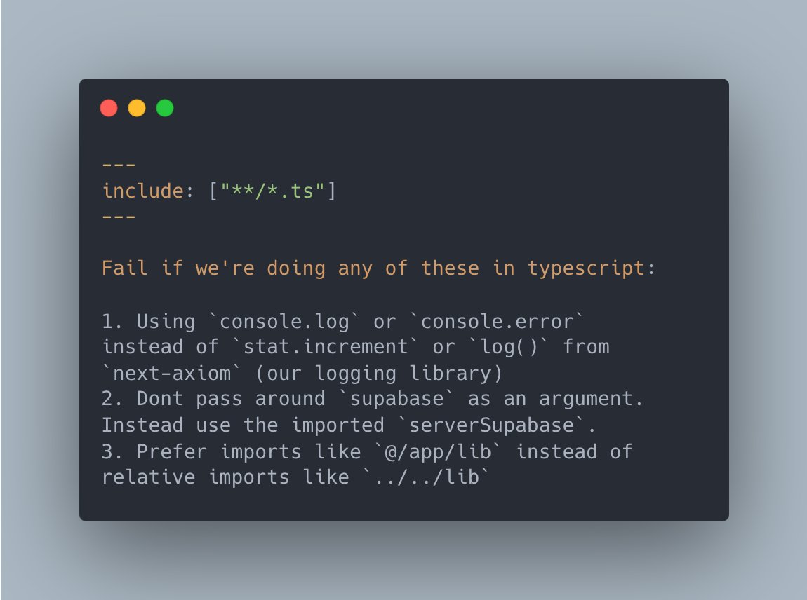 i really love how <a href="/lintrule/">lintrule</a> is going, it's so nice to just write in english.