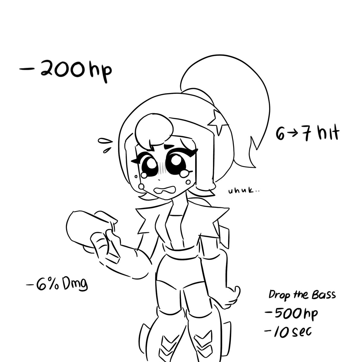 Neko_Catt_'s tweet image. Yeah, i think she deserve it 😔 #Brawlstars #BalanceChanges