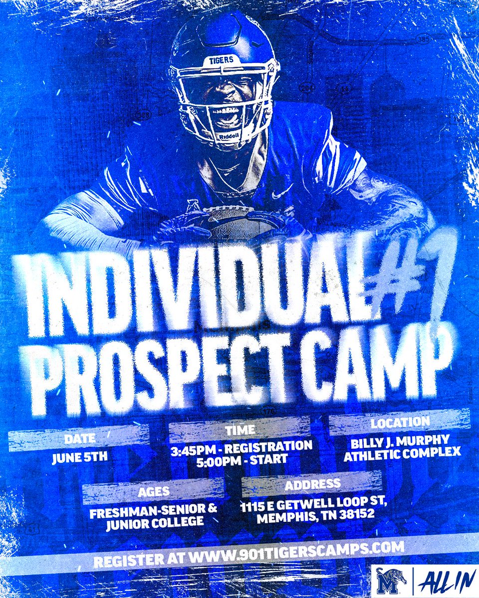 𝗧𝗼𝗺𝗼𝗿𝗿𝗼𝘄... First opportunity to camp with the Tigers‼️🐅 #ALLIN | #GoTigersGo 📎 901tigerscamps.com