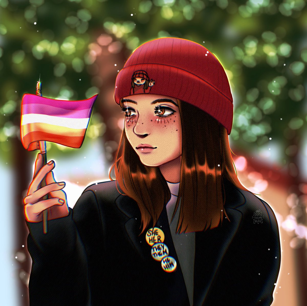 It’s pride month!! ❤️🧡🤍🩷💜

#aimseyfanart