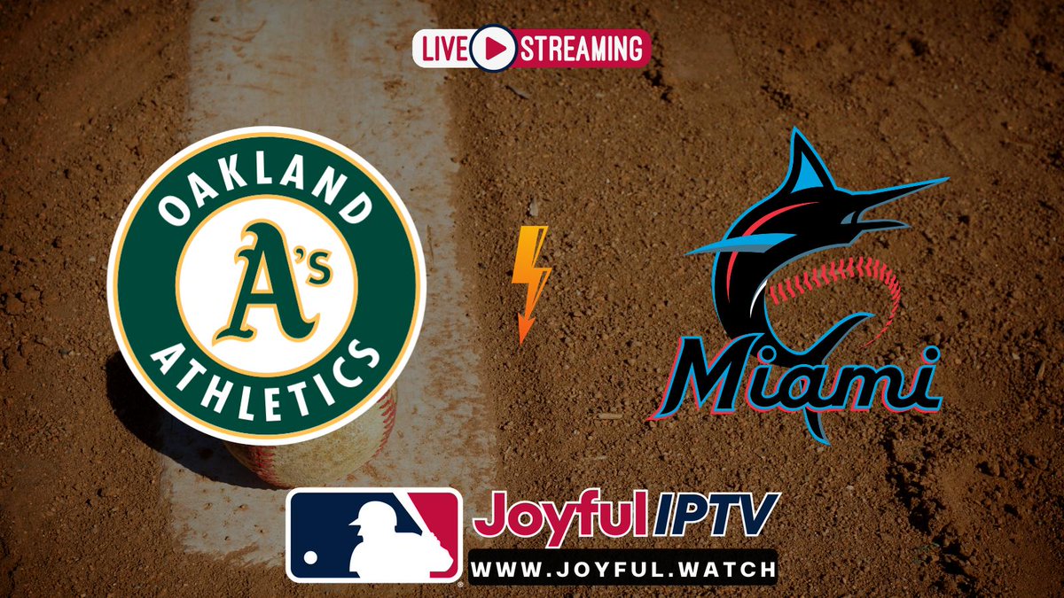 #MLBGameDay Alert! Watch the Oakland Athletics vs. Miami Marlins game live on any device with a streaming service! #AthleticsvsMarlins