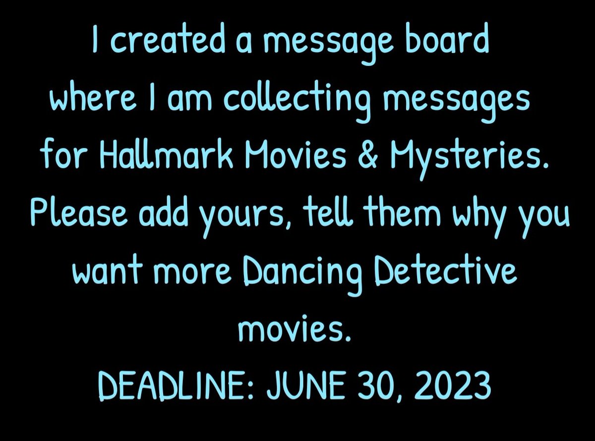 AnettGyurina's tweet photo. ***ATTENTION*** #Kempers 
#RenewTheDancingDetective 
We all want to see Detective Constance Bailey &amp; Sebastian Moore to solve more cases, right? Therefore I'm collecting messages for @hallmarkmovie! Please add your message here 👇
https://t.co/DEPx5o5TVk https://t.co/tRePRDJGxI