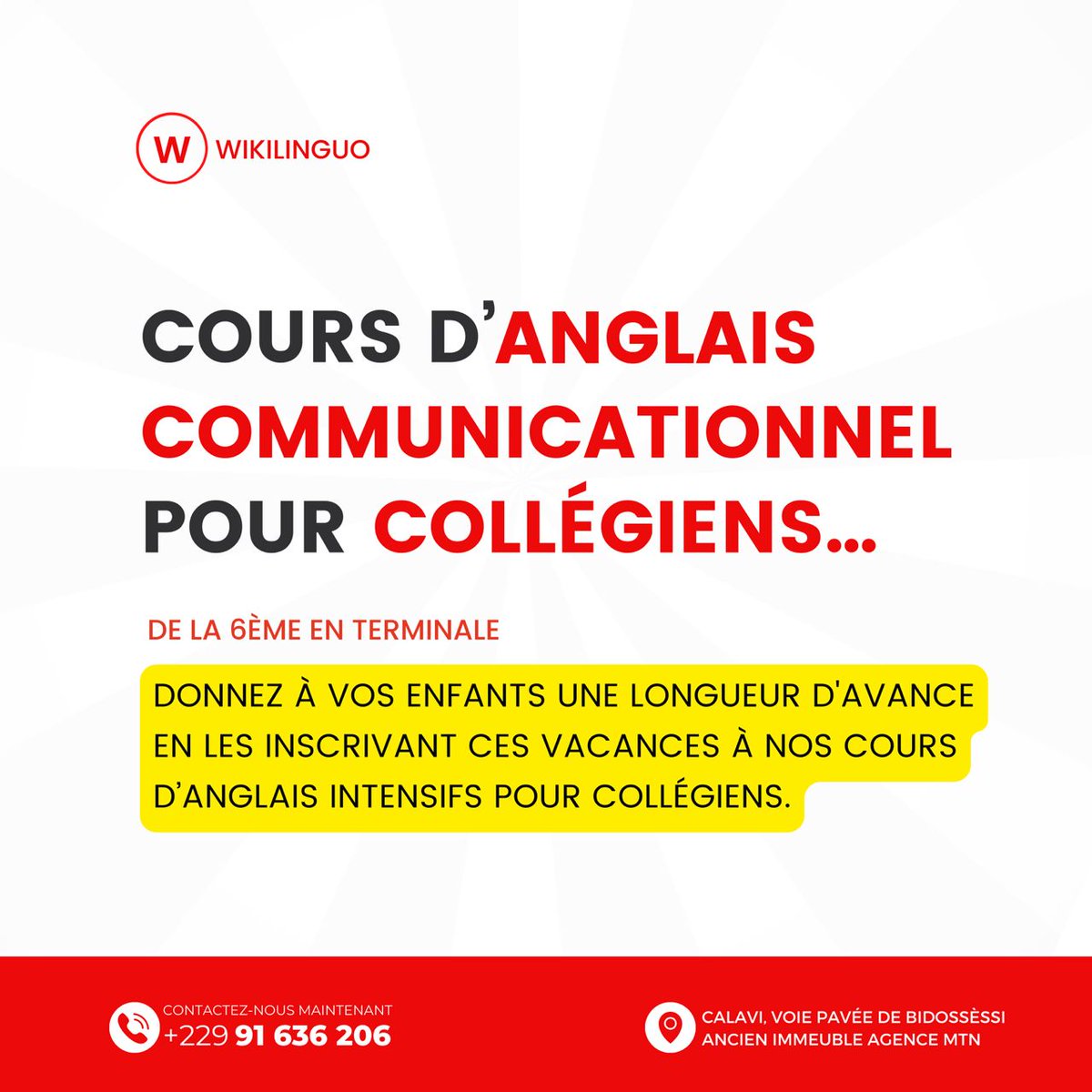 ClintinANAGONOU's tweet image. More fun downloading for these holidays at Wikilinguo 😇
#wikilinguo
#vacances
#coursdevacances
#anglais