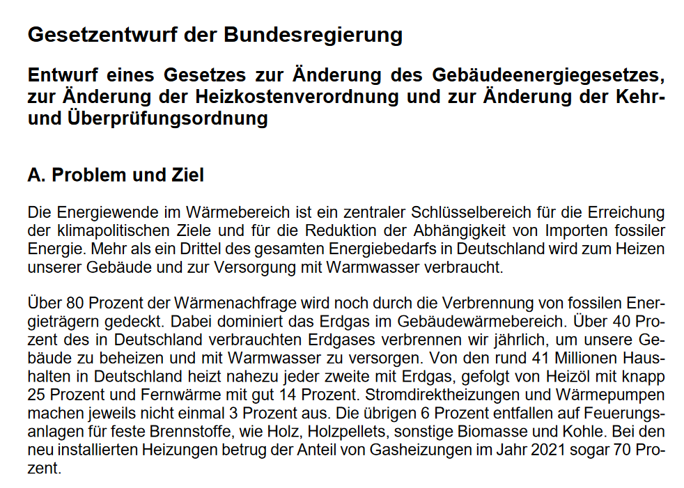 Warum wir weiterhin von #Gebäudeenergiegesetz reden und was überhaupt im Gesetzentwurf drinsteht: 

In der öffentlichen Debatte ist von einem #Heizungsgesetz die Rede, und von der Frage, warum es dafür 170 Seiten braucht. Dabei dürften das alle Fachpolitiker sehr gut wissen.