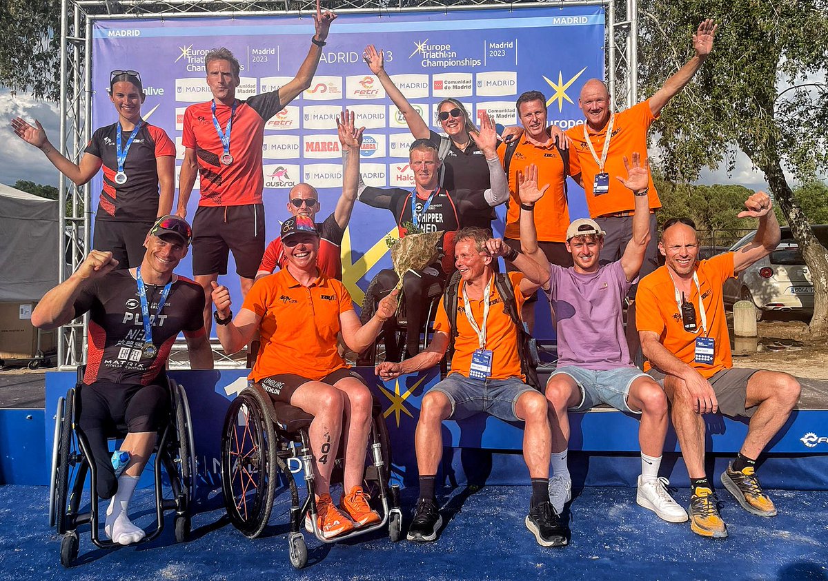 7th European title!🙌🔥
•
The bad water quality made it a duathlon but still able to win! First important qualifying point are in the pocket😎 #teamNL