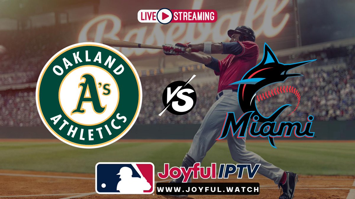 #MLBGameDay Enjoy the Oakland Athletics vs Miami Marlins game on live streaming! #AthleticsvsMarlins