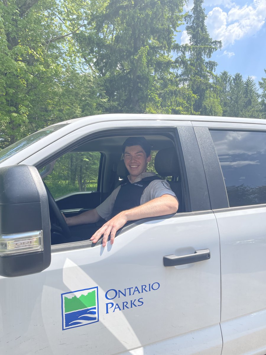 #StaffSunday

Meet Jarrod, one of Rideau River's Park Wardens.
Jarrod has worked at Rideau River for three seasons, previously a gate attendant, he has now joined the enforcement team!

Jarrod's favourite part about working for Ontario Parks is working outside and with friends!