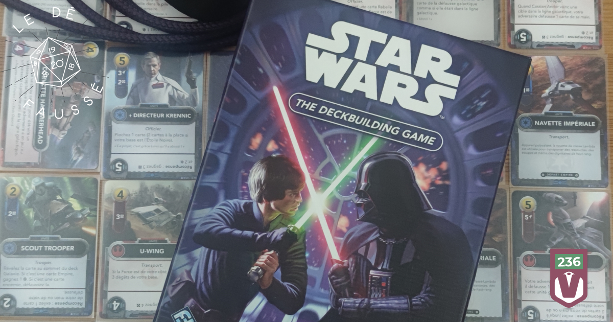 Nous accueillons la génialissime @tarsatv  pour jouer et parler de Star Wars - The Deckbuilding Game.

🎲 Star Wars - The Deckbuilding Game 
⚙️Caleb Grace 
34 🎨 !

🎙 Podcast disponible  partout (sur Deezer, Itunes, Spotify et plein d'autres applis) 🎙 vaisseauhypersensas.fr/defausse/5/236