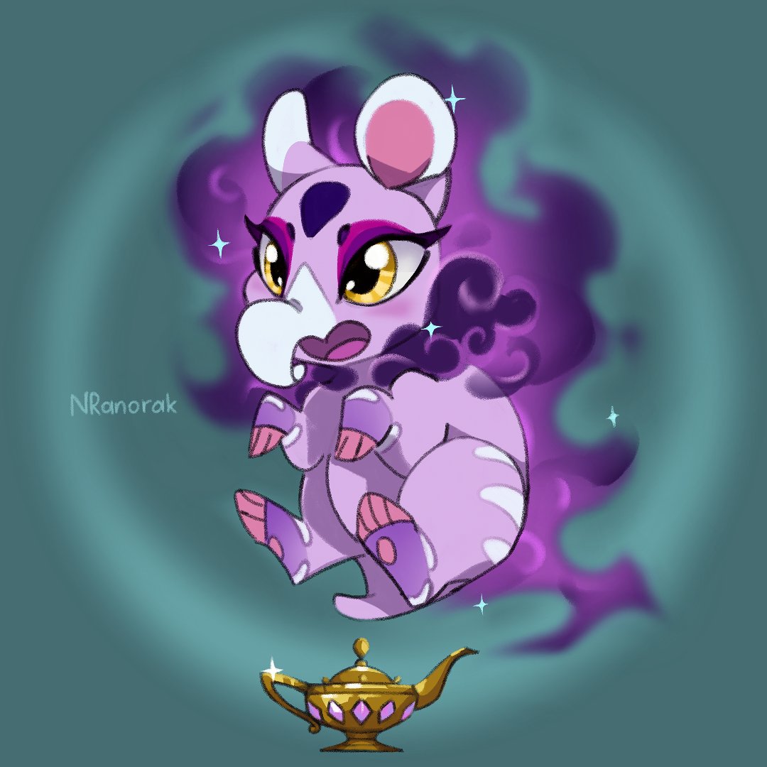 New character in Them's Fightin' Herds 💜 ( and new species, which i like )
✨ Tapir, but with genie vibes ✨