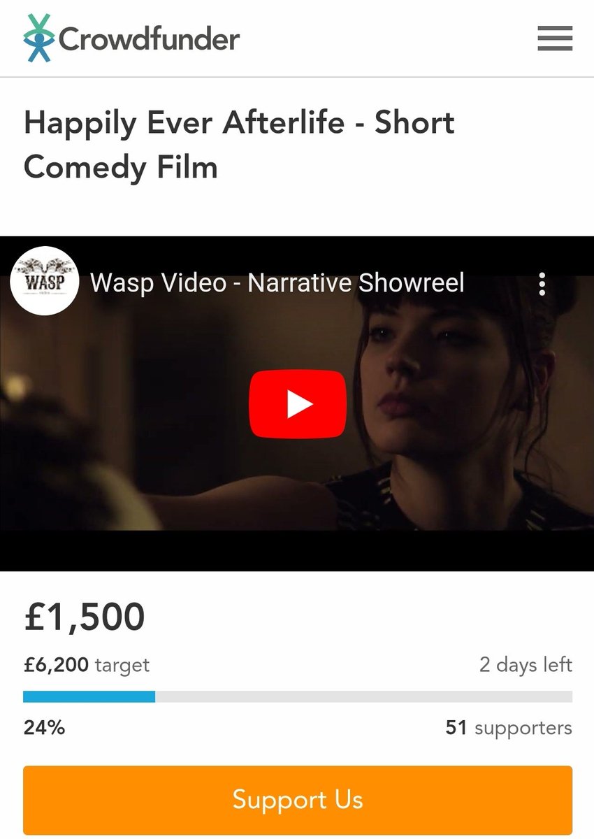 Happily Ever Afterlife - Short Comedy Film (@heafterlifefilm) on Twitter photo ๐LATEST UPDATE ๐
We're only ยฃ50 away from 25% funded! That might not feel like winning to you, but it does to us!
Can we break 25% before Wednesday morning? ๐ค๐ค๐ค
๐๐๐ฌ
crowdfunder.co.uk/p/happily-everโฆ
โ๏ธ๐๐ฌ
#SupportIndieFilm #FilmTwitter #comedy #writerscommunity #BritishComedy ๐LATEST UPDATE ๐
We're only ยฃ50 away from 25% funded! That might not feel like winning to you, but it does to us!
Can we break 25% before Wednesday morning? ๐ค๐ค๐ค
๐๐๐ฌ
crowdfunder.co.uk/p/happily-everโฆ
โ๏ธ๐๐ฌ
#SupportIndieFilm #FilmTwitter #comedy #writerscommunity #BritishComedy