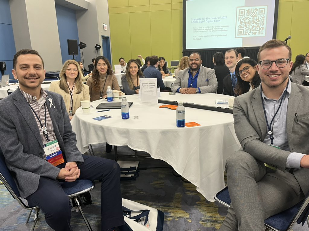 🌟It’s always so inspiring to chat with the future of #hematology & #oncology. They are passionate, motivated & committed rising stars! @IMG_Oncologists @ASCOTECAG @ASCO @ConquerCancerFd @HemOncFellows @HFHemOncFellows 
#HOFellows #OncTwitter