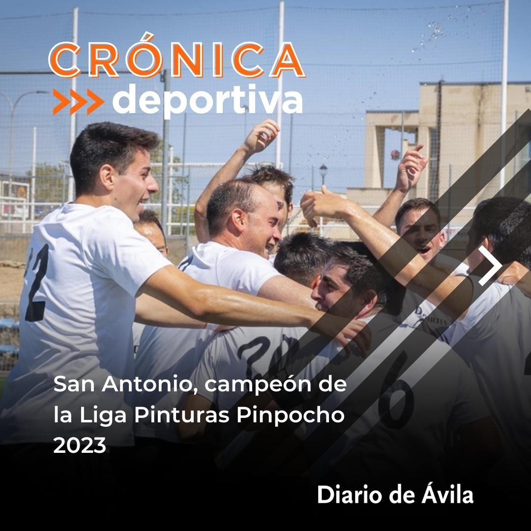 diario_de_avila's tweet photo. El Alcava Fisioterapia San Antonio se proclamó campeón 🏆 de la Liga Pinturas Pinpocho 2022-23 revalidando el título –entonces bajo el nombre Deportes Alfonso San Antonio– logrado la temporada pasada
#Ávila @cd_sanantonio https://t.co/I8oEKEdRb6