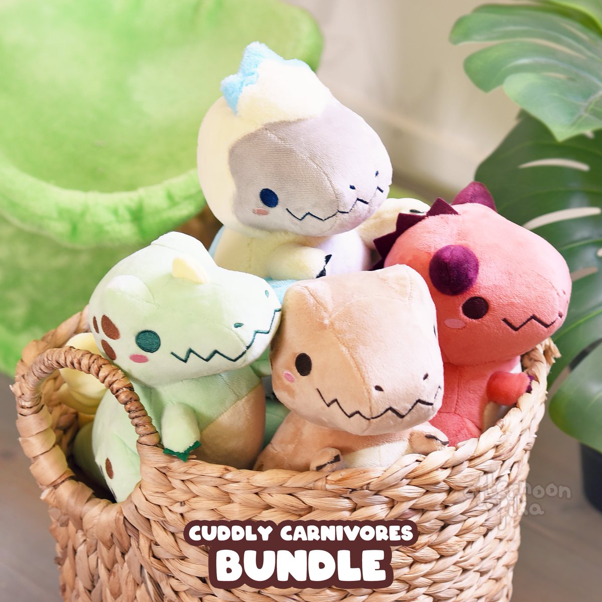 🍖 Cuddly Carnivores Giveaway! 🦖
 
☄️ RT + Follow us for a chance to win a bundle of all four of our carnivorous dinosaurs plushies!
☄️ 3 winners will be chosen randomly
☄️ Ships worldwide
☄️ Giveaway ends June 18th