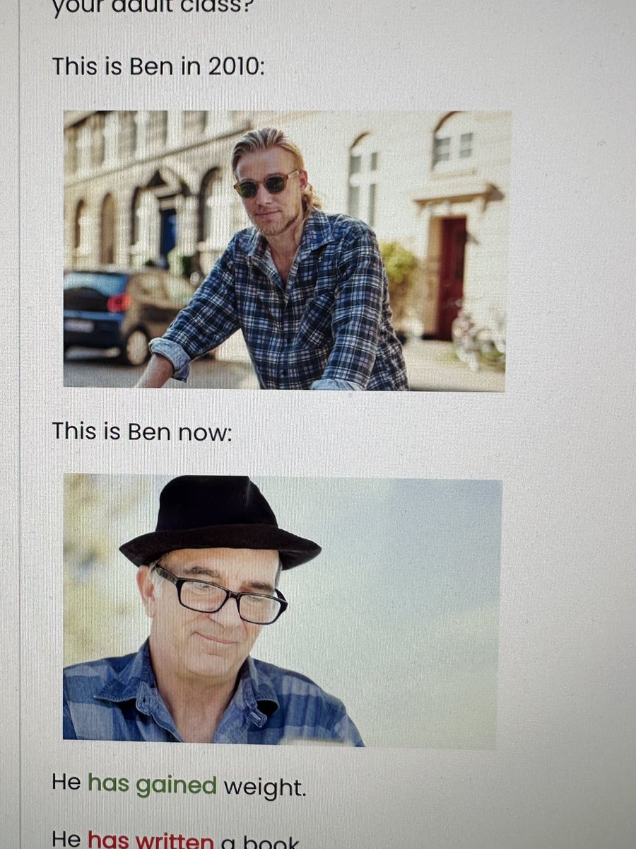 Time has not been good to Ben