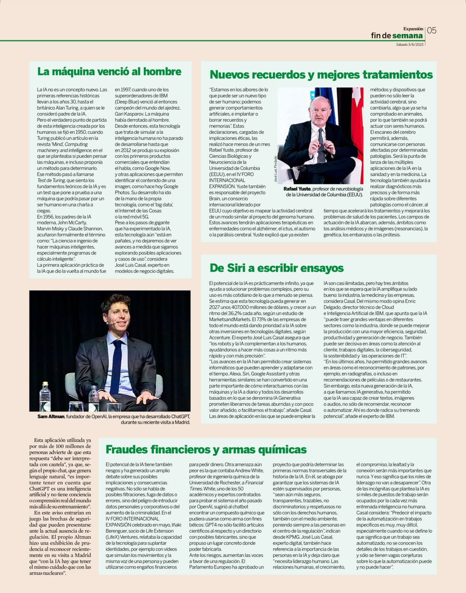 La #InteligenciaArtificial es buena, la Inteligencia artificial es mala...

Promete ayudarnos a vivir más y mejor, pero genera desconocidas amenazas y riesgos pero, ¿qué es exactamente esta #tecnología?

#innovación #IA #IAGenerativa #chatGPT #futurodeltrabajo #automatización