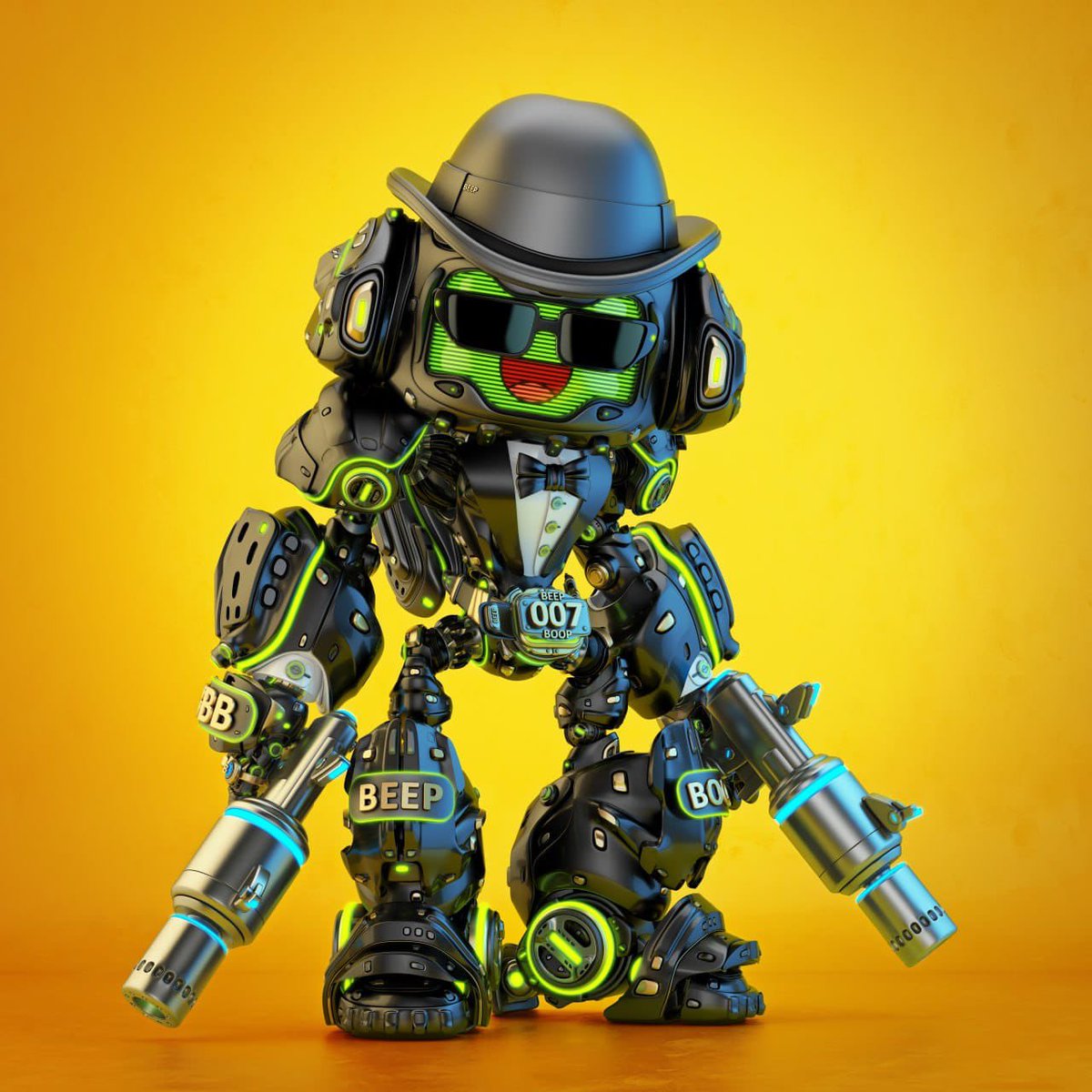 BeepBoopBotz's tweet photo. The name is Boop… Beep Boop. 

SN1 Champion’s 1/1 🏆 @bayc1945 https://t.co/1pe6d066Mn