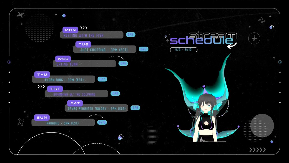 GumiUmiRepost's tweet photo. NEW SCHEDULE!! Be sure to come check out the streams!!

#indievtuber #vtubersupport #smolvtuber #VTuberUprising #vtuberenglish #fishvtuber #vtubersupportchain #VT #vtuberevent https://t.co/YISFGbfPTX