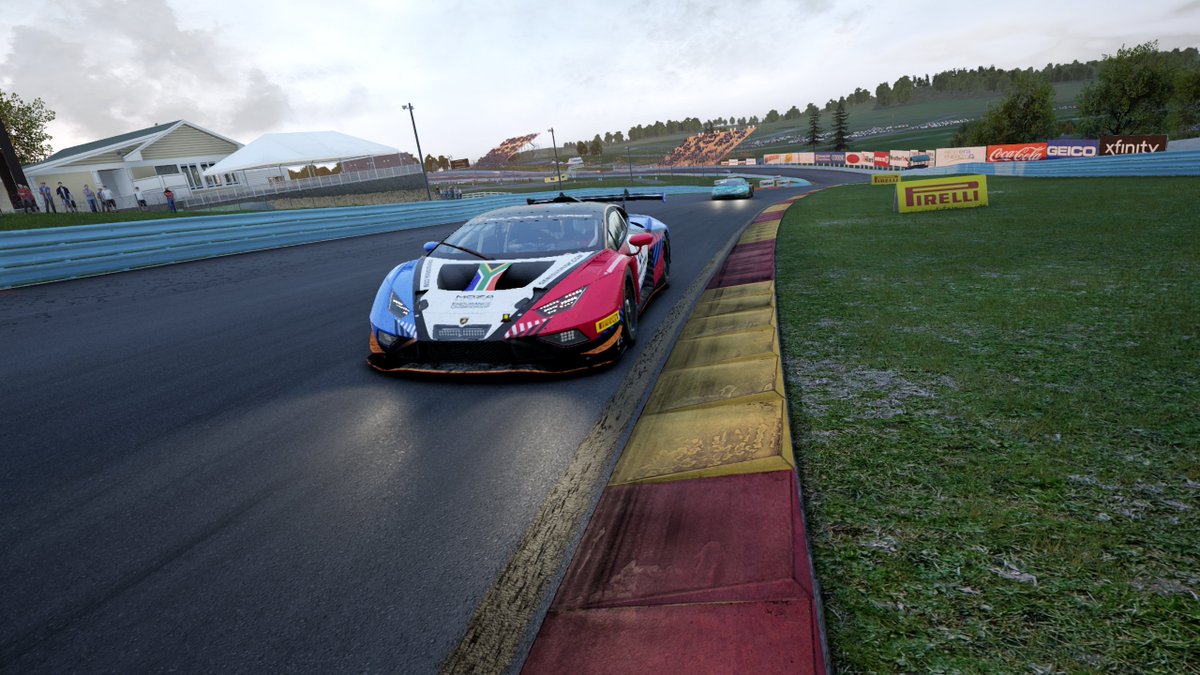 View from the office this evening: Race Director for #Moza #MREC Endurance Championship Round 1 - 6 hours of Watkins Glen #ACC #Kunos #Simracing #SGP