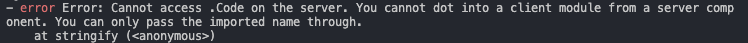 aaronespasa's tweet photo. @pomber Are there any workarounds to make CodeHike compatible with NextJS 13?

I'm facing the same issue you commented about in the tweet. https://t.co/VzAFQazGhX