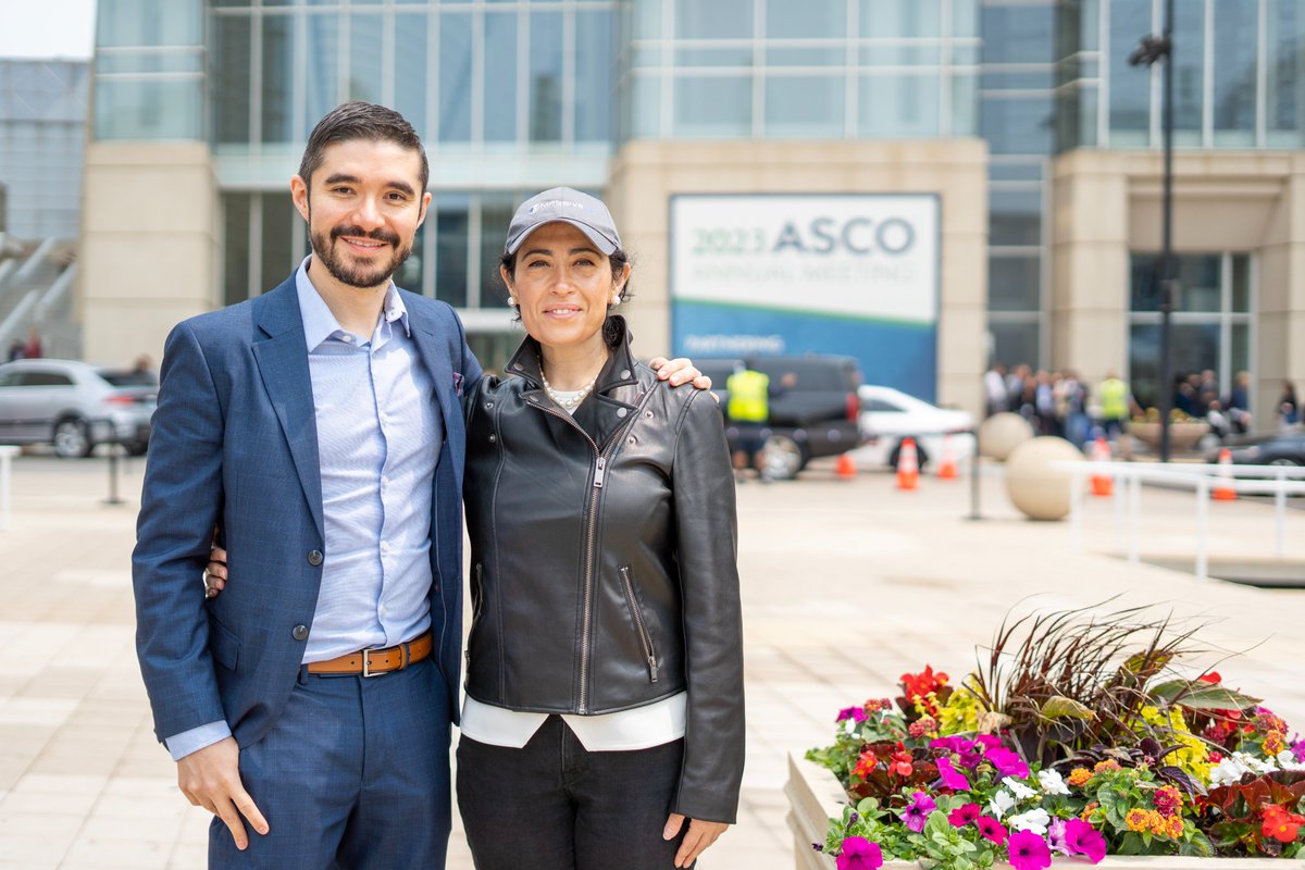 MassiveBio's tweet image. Introducing @skurnaz and @DrBonillaOnc, co-founders of @MassiveBio with @Culcuoglu, at the #ASCO23 Annual Meeting currently underway in Chicago. Advocating for oncologic patients' access to clinical trials using AI-powered technology.
Think further, Think @MassiveBio.…