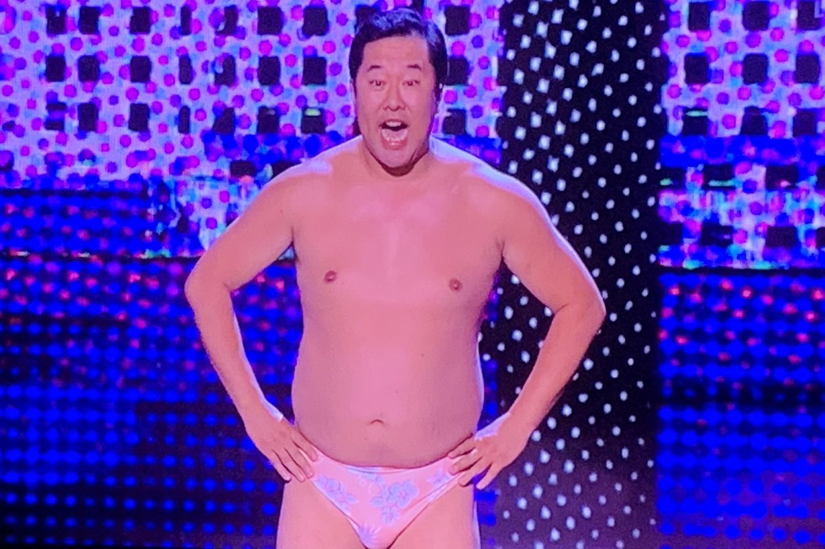 My eyes. My eyes! 

This is not even funny in a silly way. 

Sorry; but there were much better and deserving acts for the wildcard. Very poor #Tonikaku 

#BGT #BritainsGotTalent #BGT2023