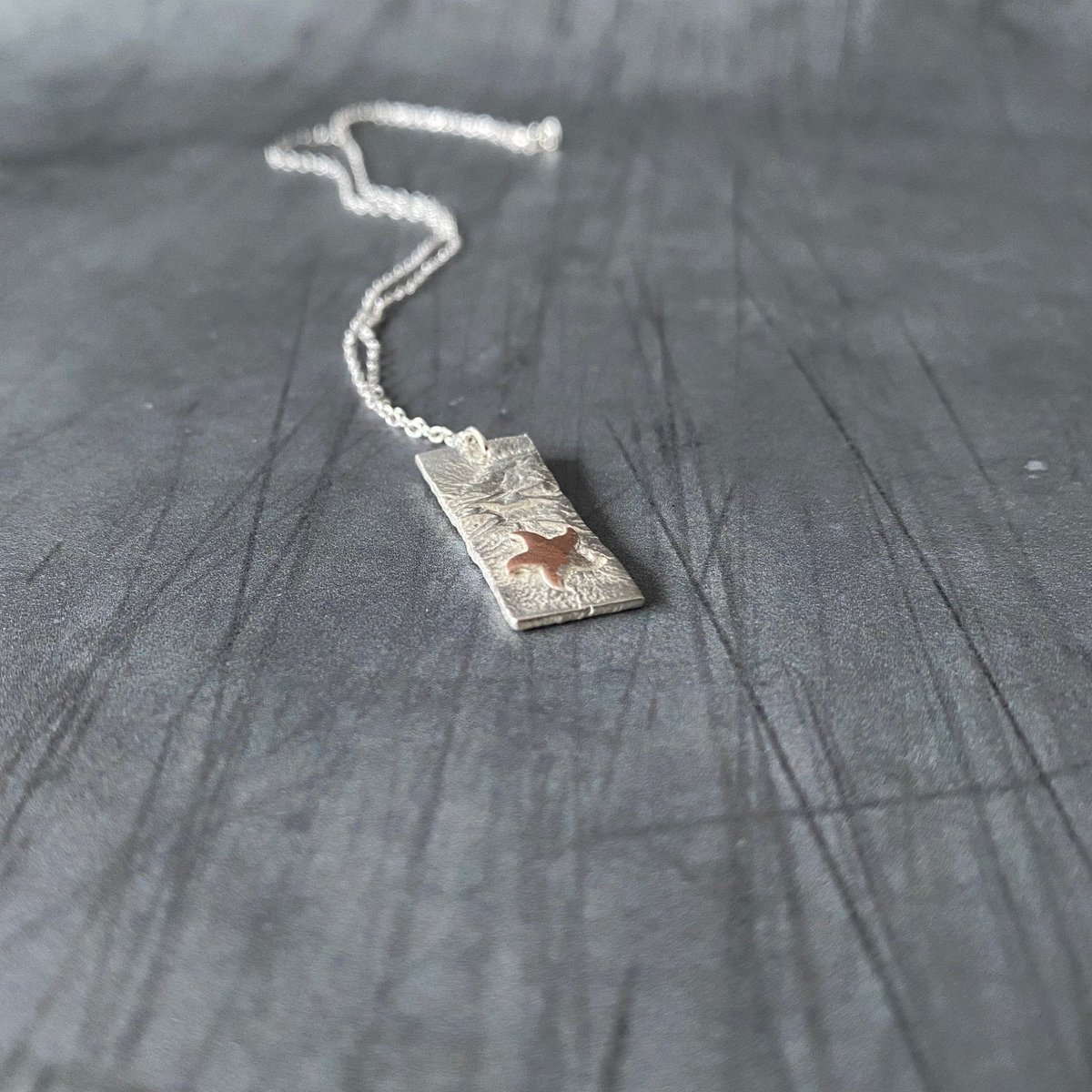 Small Rectangle Pendant with Copper Star tuppu.net/55d39065 #shopsmall #HandmadeHour #inbizhour #bizbubble #giftideas #UKHashtags #MHHSBD ##UKGiftHour #Star