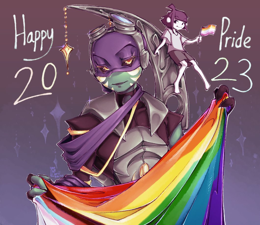 HAPPY PRIDE MONTH FROM MY DUDE AND ME MUAH MUAH <<<333333

#rottmnt #rottmntfanart #tmnt #tmntfanart #rottmntdonnie #rottmntsona #tmntsona #prideART #saverottmnt #UnpauseROTTMNT