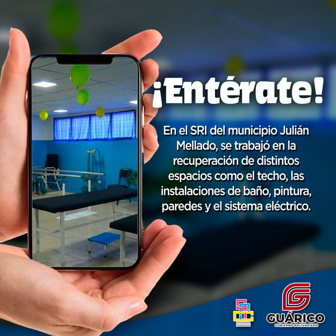 #Entérate📣 En el SRI del Municipio Julián Mellado, se trabajó en la recuperación de distintos espacios como el techo, las instalaciones de baño, pintura, paredes y el sistema eléctrico✅

#Guárico
#NuevaGeometríaMultipolar
#GuáricoProducciónIndetenible