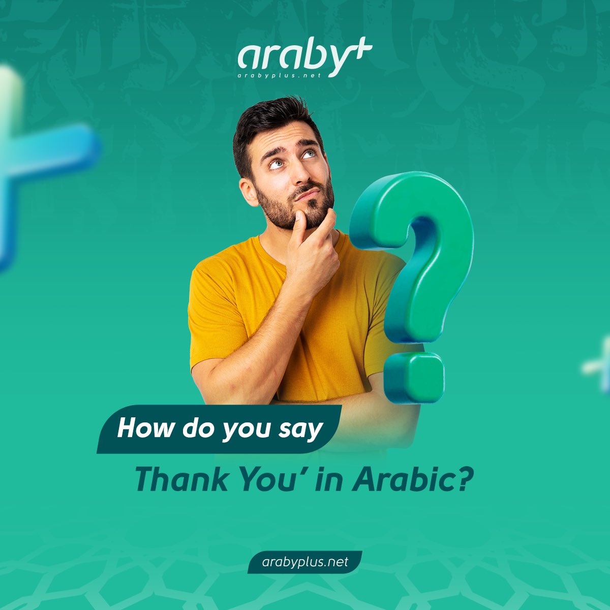 arabyplus_'s tweet photo. It's always nice to know how to say something in another language, especially when it comes to expressing gratitude.
Do you know how to say "Thank You" in Arabic?
Tell us in the comments below!

#learning #arabic #auran #onlinetutoring #learnarabic #learnquran https://t.co/AZBt4VneEH